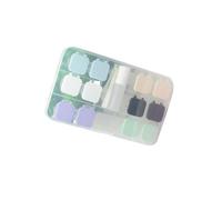 BIUDECO Étui à Lentilles de Contact 6 Pièces Boîte Compacte à Clapet Mixte Matériau Solide Conteneur Portable pour Voyage et Rangement D’Accessoires pour Lentilles