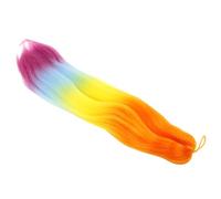 BIUDECO Extension de Cheveux Synthétiques Colorés pour Tresses Perruque Tressée Longue Facile à Coiffer Filles et Cosplay