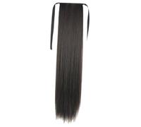 BIUDECO Extension Queue de Cheval Longue Raide Synthétique Perruque Postiche Confortable pour Femmes Facile à Porter Coiffer Style Naturel Noir
