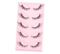 BIUDECO Faux Cils En Bande 5 Paires Fox Eye Œil De Chat Extension Naturel Allongé Usage Quotidien Fête