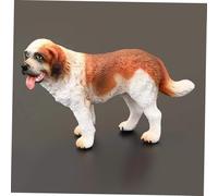 BIUDECO Figurine Chien Saint-Bernard Réaliste Plastique Décoration Miniature Éducative pour Garçon Fille et Photographie