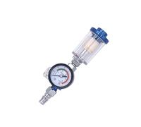 BIUDECO Filtre Régulateur Pression Air Compresseur Pneumatique avec Séparateur Huile-eau Manomètre Transparent Haute Résistance Contrôle Précis et Étanchéité pour Atelier