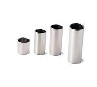 BIUDECO Glisseur Guitare Acier Inox pour Cordes Basses et Acoustiques Sustain Intonation Précise Bordure Lisse Confortable Accessoire pour Blues et Finger Slide