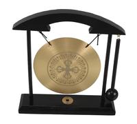 BIUDECO Gong de Bureau Laiton Feng Shui avec Support Décoration de Table pour Maison et Bureau Émet des Sons Apaisants Améliore Feng Shui et et