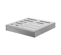 BIUDECO Grille de Drainage en Acier Inoxydable 200X200X30 MM Couvercle de Caniveau Extérieur Anti-Colmatage Robuste et Résistant aux Intempéries Compatible Regards et Allées de Jardin
