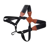 BIUDECO Harnais de Saxophone pour Garçon et Filles, Bandoulière Réglable en Cuir Ceinture d'Épaule, Compatible Saxophone Alto et Soprano, Accessoire pour Cours de Musique