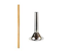 BIUDECO Kit de 2 Tubes à Saucisse Matériau Synthétique Solide en Acier Inoxydable pour Farceur à Saucisses Cuisine et Viande de Porc