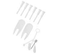 BIUDECO Kit de Remplacement pour Ballons de Yoga 9 Pièces Bouchons Anti-Fuites en Plastique Solide avec Embout Adaptateur et Outils D’Extraction Compatibles Ballons de Pilates Fitness