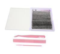 BIUDECO Kit Extension Cils Individuel avec Lash Bond And Seal Set Complet DIY avec Dissolvant Pinces et Outils Rose pour Débutants Cils Synthétiques Volumineux Portable pour Usage Maison