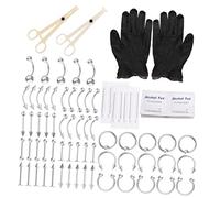 BIUDECO Kit Piercing Corps Inoxydable Boucles Oreilles Nombrils et Nez Bijoux de Perçage Résistants Confortables Au Port Accessoires Mode pour Usage et Fêtes