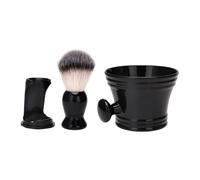 BIUDECO Kit Rasage Hommes avec Bol de Rasage et Support Brosse Barbe Homme à Poils Doux pour Nettoyage Durables Plastique et Fibres Complet pour Soins Visage Masculin