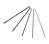 BIUDECO Kit Réparation Canne à Pêche 5 Pièces Inserts Fibre de Carbone Solide 1-3 Mm Diamètre, Réparation Rapide Tiges Cassées, Compatible Surfcasting et Casting, Outil Portable pour