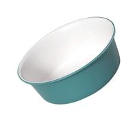 BIUDECO Lavabo Rond de Salle de Bain Bicolore Vert et Blanc 1 Grand Modèle en Plastique Épais pour Lavage Visage et Bain de Pieds Usage Domestique et Salon
