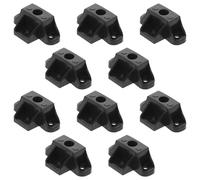 BIUDECO Lot de 10 Patins Triangulaires Antidérapants Noirs, Support de Poêle Chaude Grand Format en Matériau Résistant la Chaleur, Compatible Cuiseur à Riz et Accessoires Mijoteuse,