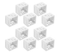 BIUDECO Lot de 10 Supports de Fixation Blancs pour Boîtier de Store Vénitien 25 CM en Matériau Léger Accessoires pour Stores de Fenêtre Fixation Solide et Montage Facile pour Usage