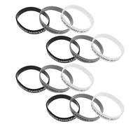 BIUDECO Lot de 12 bracelets bibliques en silicone pour adultes, inspirés de la Bible, pour fêtes religieuses et