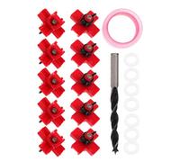 BIUDECO Lot de 12 Set de Abreuvoirs Automatiques Étanches pour Poulailler Tétines Horizontales en Plastique et Acier Inoxydable avec Forets et Ruban Anti-Fuite Système d'Abreuvement