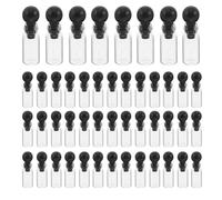 BIUDECO Lot de 150 Mini-flacons D’échantillons D’huiles Essentielles en Verre Transparent 0,5 Ml avec Bouchon Bille Anti-fuite, Flacons Rechargeables pour Parfum, Voyage et Usage