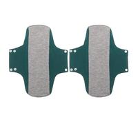 BIUDECO Lot de 2 Alèses Post-partum Lavables Ultra-fines en Coton Vert Foncé 22x28 Cm Protections Hygiéniques Réutilisables Absorbantes pour Fuites Urinaires et Incontinence, Confort