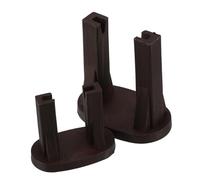 BIUDECO Lot De 2 Bases De Roue Fengshui en Plastique Marron Clair pour Décoration De Jardin Zen