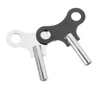 BIUDECO Lot de 2 Clés de Remontage Professionnelles en Acier Noir 44 MM Remontoirs Robustes pour Horloge de Parquet et Murale Outils Solide pour Réparation d'Horloges Anciennes