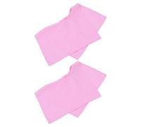 BIUDECO Lot de 2 Housses D’Appui-Tête pour Table de Massage avec Trou Serviettes de Massage en Tissu Doux et Réutilisable 80 X 50 CM Couleur Rose Adaptées aux Fauteuils pour Spa et Soins