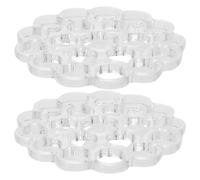 BIUDECO Lot de 2 Inserts Spirales Transparents pour Vase Support à Fleurs Réutilisable 20 Trous de 12 MM Outil de Composition de Fleur pour Bouquets et Décoration de Table