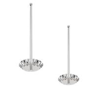 BIUDECO Lot de 2 Moules à Friture en Inox 304, Grands et Petits Formats Crochets, Ustensiles pour Beignets et Galettes de Carottes Râpées, Accessoire Pratique Cuisine Maison