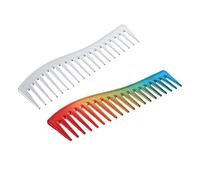 BIUDECO Lot de 2 Peignes à Cheveux Professionnels en Abs Courbés pour Hommes, Confortables à Utiliser, Adaptés la Coupe de Cheveux Coiffage Moustache