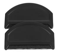 BIUDECO Lot de 2 Peignes à Peluches en Plastique Noir Brosse Anti-Bouloches pour Vêtements et Pulls en Laine Outil Compact pour Élimination des Bouloches à la Maison Voyage