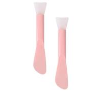 BIUDECO Lot de 2 Pinceaux Applicateurs de Masque Facial en Silicone Doux 2 Têtes Outil Pinceau pour Crème et Boue Accessoires Maquillage Réutilisables Soins Visage Maison et Voyage