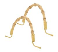 BIUDECO Lot de 2 Poignées en Rotin Naturel pour Théière 20 Cm, Accessoires Compatibles pour Bouilloire Sifflante et Infuseur à Thé en Vrac, pour Service et Transport du Thé