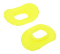 BIUDECO Lot de 2 Protège-Lèvres en Silicone Jaune pour Embout Buccal de Plongée Flexible et Confortable Compatible Détendeur et Tuba Protection Anti-Froid et Anti-Morsure Accessoire