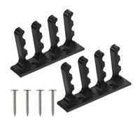 BIUDECO Lot de 2 Supports Muraux Noirs pour Arc et Flèche Porte-Flèche d'arc Compatible Support de Flèche d'arc en Métal Rangement Mural pour Salle de Sport et Décoration Intérieure