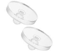 BIUDECO Lot de 2 Tampons Presse-Poudre pour Fards à Paupières 57 CM en Plastique Outil de Maquillage Multifonction pour Sourcils Blush et Highlighter Accessoire Compact pour Retouches