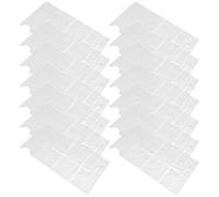 BIUDECO Lot de 20 Feuilles Attrape-Barbe Jetables Transparentes Protège-Éviers Pratique pour Salle de Bain Tablier à Barbe Homme Accessoires Rasage et Soin Personnel Usage Domestique