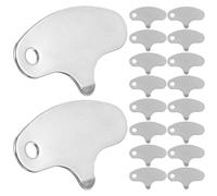 BIUDECO Lot de 25 Ouvre-Noix en Métal pour Macadamia Outil Manuel Décortiqueur Portable en Acier Inoxydable Petit Casse-Écrou Domestique Facile à Utiliser pour Fruits Secs et Noix