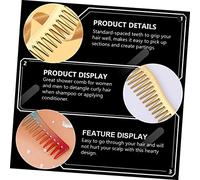 BIUDECO Lot De 3 Peignes De Coiffure à Dents Larges Pour Homme, Peigne à Cheveux à L'huile, Assortiment Multicolore, Démêlant, Salon De Coiffure