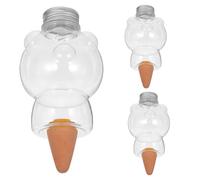 BIUDECO Lot de 3 Piquets d'Arrosage Automatique pour Plantes en Plastique et Céramique Système d'Irrigation Goutte à Goutte Intérieur Insert de Jardinière pour Fleurs en Pot Arroseur