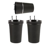 BIUDECO Lot de 3 Porte-gobelets Métalliques Noirs pour Panneau Perforé 2,5 Cm, Organisateur Mural Multifonction 1 Petit et 2 Grands Pots, Bureau Atelier Rangement Outils