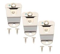 BIUDECO Lot de 3 set de Crochets de Microphone Cb en Métal avec Vis Support de Micro Suspendu Compatible Gm300 Gm950 Gm3688 Gm3188 Fixation Stable pour Voiture et Communication Radio