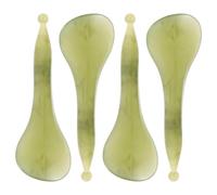 BIUDECO Lot de 4 Grattoirs Gua Sha en Résine pour Massage Facial et Acupression Outil de Modelage Visage et Cou Appareil Manuel pour Soins Peau et Relaxation à Domicile