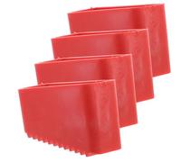 BIUDECO Lot de 4 Patins pour Pieds d'Échelle Antidérapants et Résistants à L'Usure 40 X 20 CM Protections en Caoutchouc pour Échelle de Chantier Installation Simple et Solide