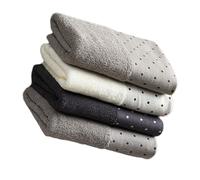 BIUDECO Lot de 4 Serviettes en Coton pour Visage, Douces et Respectueuses Peau, Faciles à Laver et Sécher, Épaisses Six Couches, Couleurs Variées pour Usage Quotidien Couleur Aléatoire