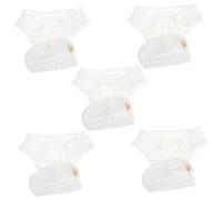BIUDECO Lot de 5 Couches Lavables en Coton Doux pour -né S Culottes Réutilisables Anti-fuites Couches Plates en Tissu pour Bébé, Protection Absorbante et Confort Peau Sensible