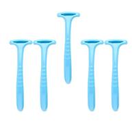 BIUDECO Lot de 5 Grattoirs à Pieds Bleus Pratiques, Exfoliants pour Peaux Mortes et Éliminateurs de Callosités, Outil Portatif pour Pédicure et Soin des Pieds, Coupe-callosités pour Usage