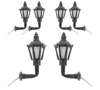 BIUDECO Lot de 6 Mini Lampes Murales pour Maquettes, Modèle Chauffant 3V, Lumière Ambiance Salon, Jardin et Bureau, Style Européen