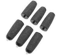 BIUDECO Lot de 6 Têtes de Rechange pour Lime à Pieds Électrique, Accessoires pour Pédicure avec Rouleau Abrasif Noir, Exfoliation Douce Élimination des Peaux Mortes, Kit Soin des Pieds