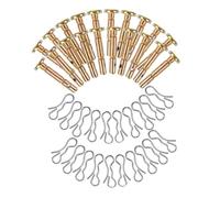 BIUDECO Lot de Goupilles de Cisaillement Acier Inoxydable pour Souffleuse à Neige de Rechange Durables et Résistantes à Usure Ensemble de Fixation Portable pour Préparation Hivernale