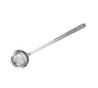 BIUDECO Louche à Soupe Inox avec Crochet Manche Long Ergonomique Multifonction pour Servir Soupe Porridge et Fondue Ustensile Cuisine Professionnel Robuste et Facile à Nettoyer